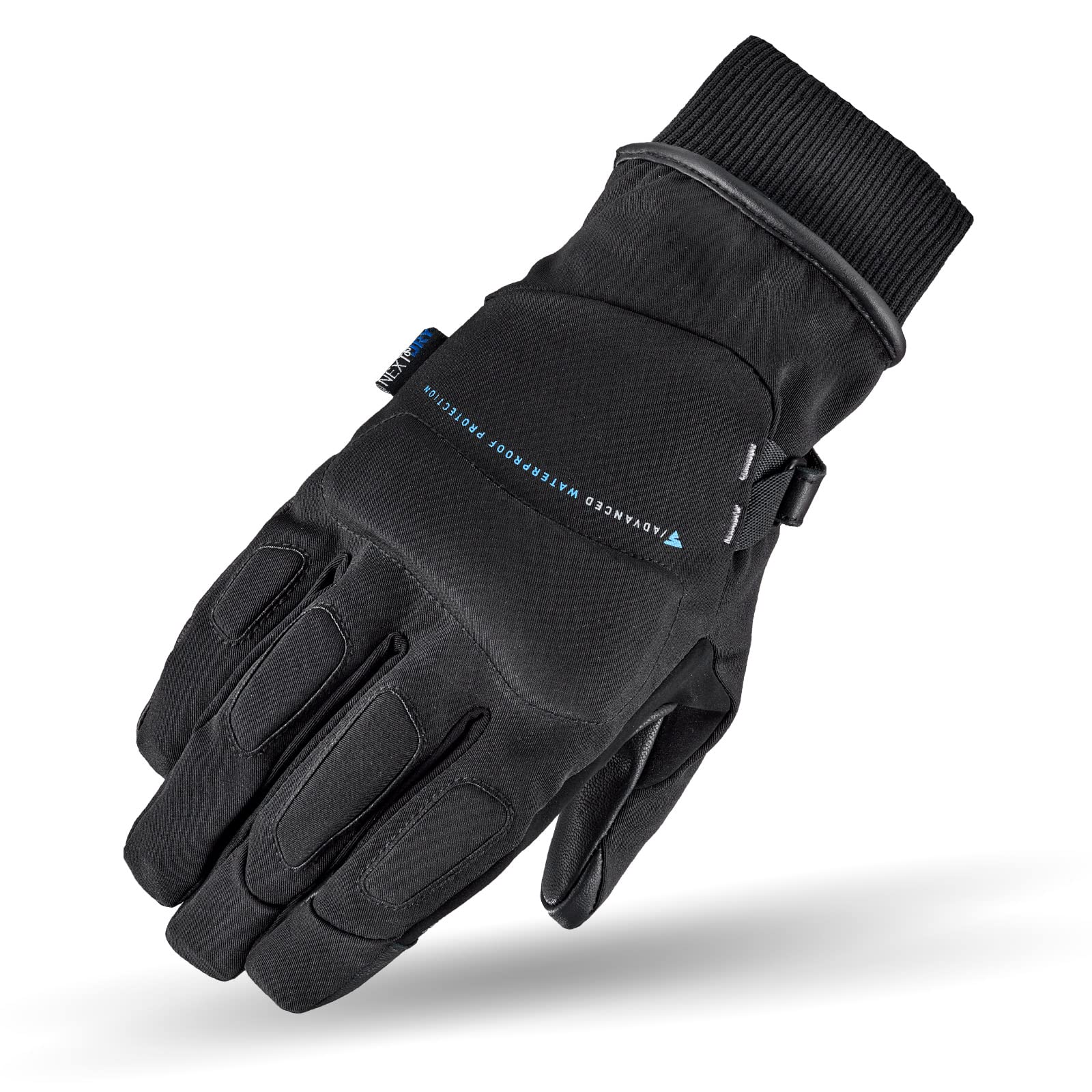 SHIMA Oslo WP Men Motorradhandschuhe Herren - Ganzjährig wasserdichte Touchscreen Handschuhe mit Knöchelprotektor, Handgelenk und Finger Aufpralldämpfer, Visierwischer (Schwarz, 3XL) von SHIMA