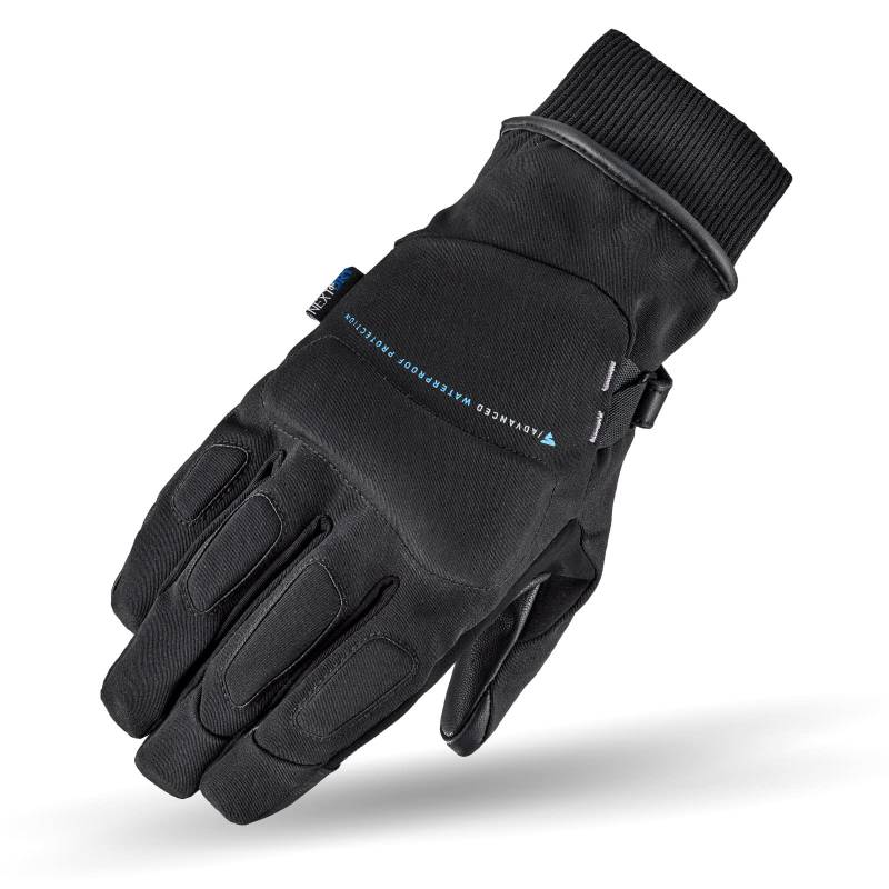 SHIMA Oslo WP Men Motorradhandschuhe Herren - Ganzjährig wasserdichte Touchscreen Handschuhe mit Knöchelprotektor, Handgelenk und Finger Aufpralldämpfer, Visierwischer (Schwarz, XXL) von SHIMA