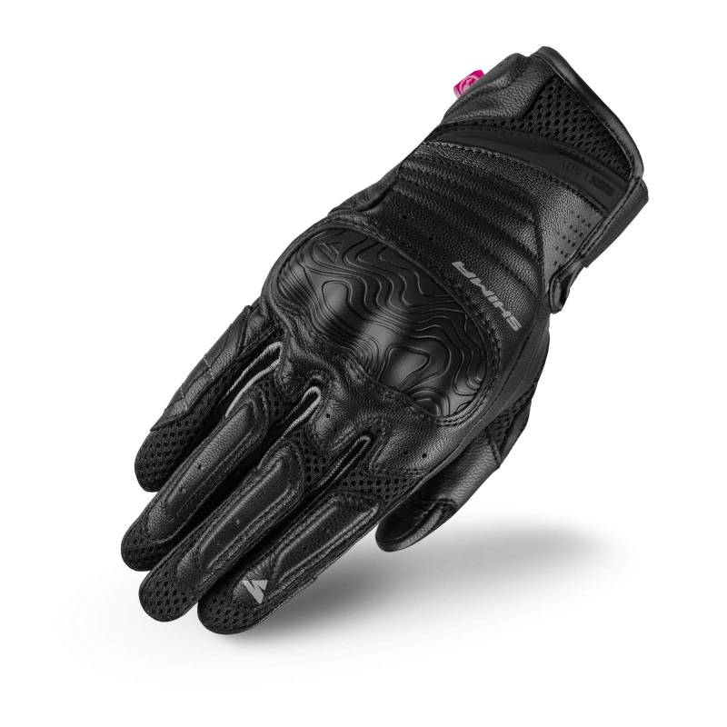 SHIMA RUSH Motorradhandschuhe - Atmungsaktive, Verstärkte, Stadt, Sommer, Touchscreen Handschuhe mit Knöchelprotektor, Handgelenk und Finger Aufpralldämpfer (Damen, Schwarz, L) von SHIMA