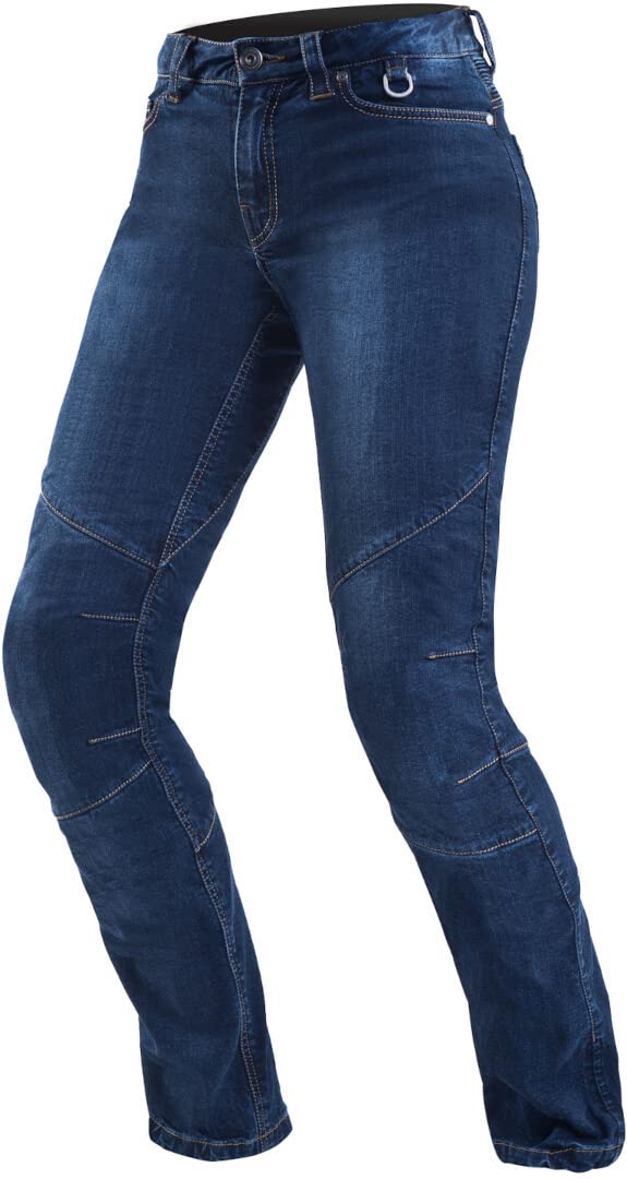 SHIMA Damen Blue 30 SHIMA SANSA JEANS Denim Modern mit Protector Classic Duralid Motorradhose für Frauen , Blau, W30/ L33 EU von SHIMA