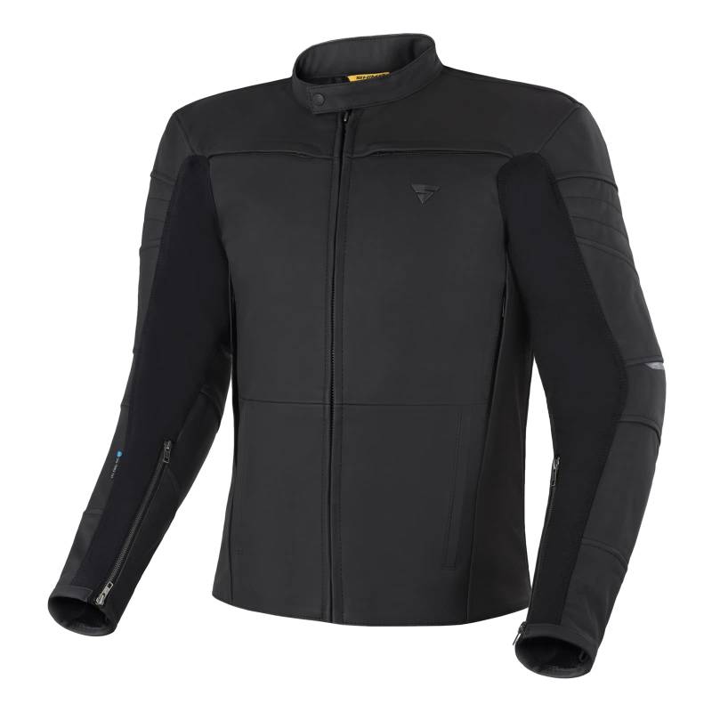 SHIMA SHADOW TFL Motorradjacke Herren | Premium Biker-Lederjacke Belüftet mit CE Rücken, Schulter und Ellbogen Protektoren, verstärkte Doppelnähte, TFL-Kühltechnik (Schwarz, M) von SHIMA