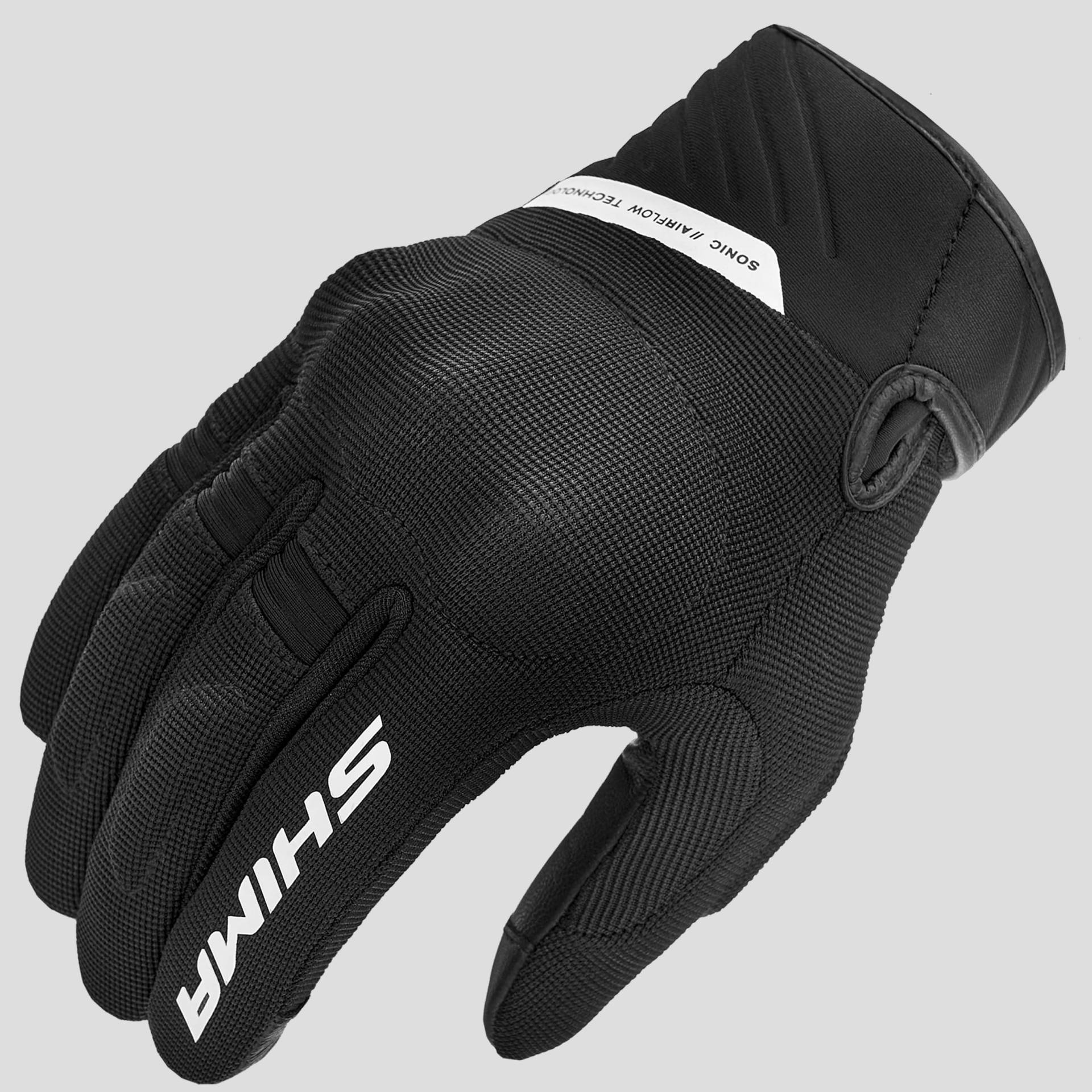 SHIMA SONIC Motorrad Handschuhe Herren Kurze Sommer Motorradhandschuhe Schutz Schutzkleidung Touchscreen Motorcycle Belüftet Verstärkt Leicht Motorbike Sommerhandschuh (Männer, Weiß, 3XL) von SHIMA