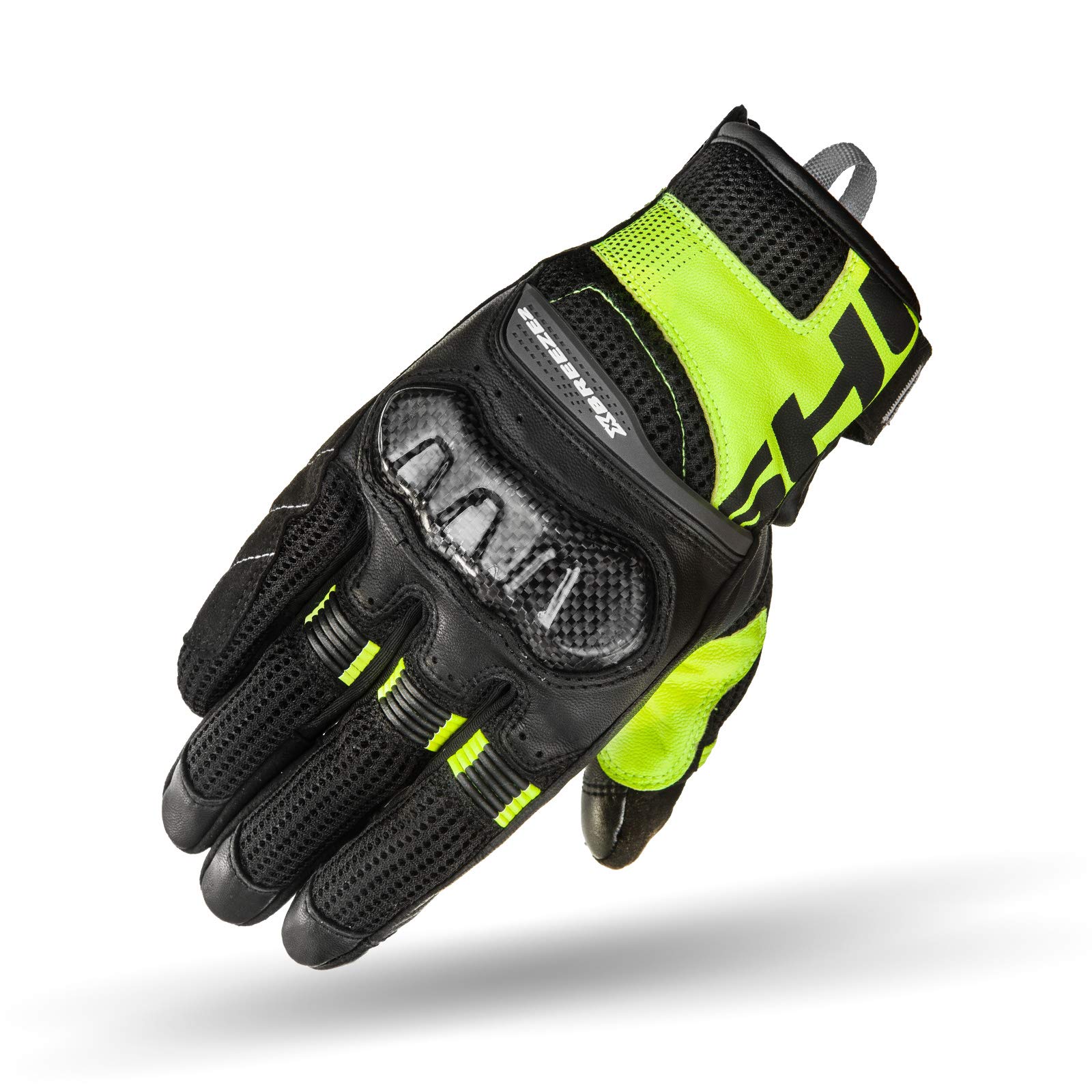 SHIMA X-BREEZE 2 FLUO, Sommer Herren Mesh Kurze Motorradhandschuhe (Fluo, 3XL) von SHIMA