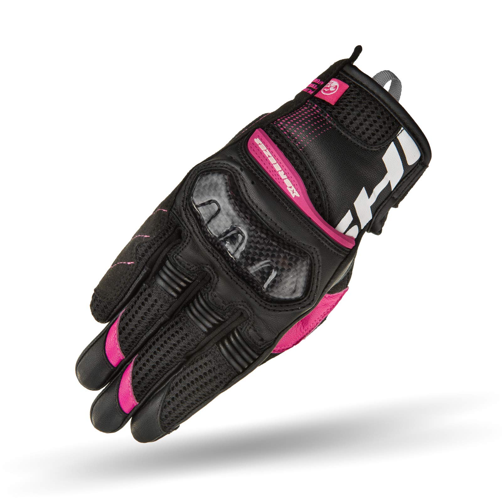 SHIMA X-Breeze 2 Lady Motorradhandschuhe Damen - Belüftete, Sommer, Touchscreen Textil Handschuhe mit Carbon Knöchelprotektor, Verstärkte Handfläche (Fuchsia, L) von SHIMA