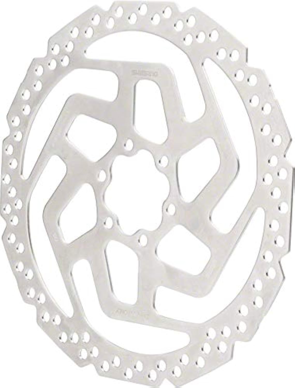 Shimano Tourney SM-RT26-MP Disc Brake Rotor - 180mm, 6-Bolt, for Resin Pads Only, Silver von SHIMANO