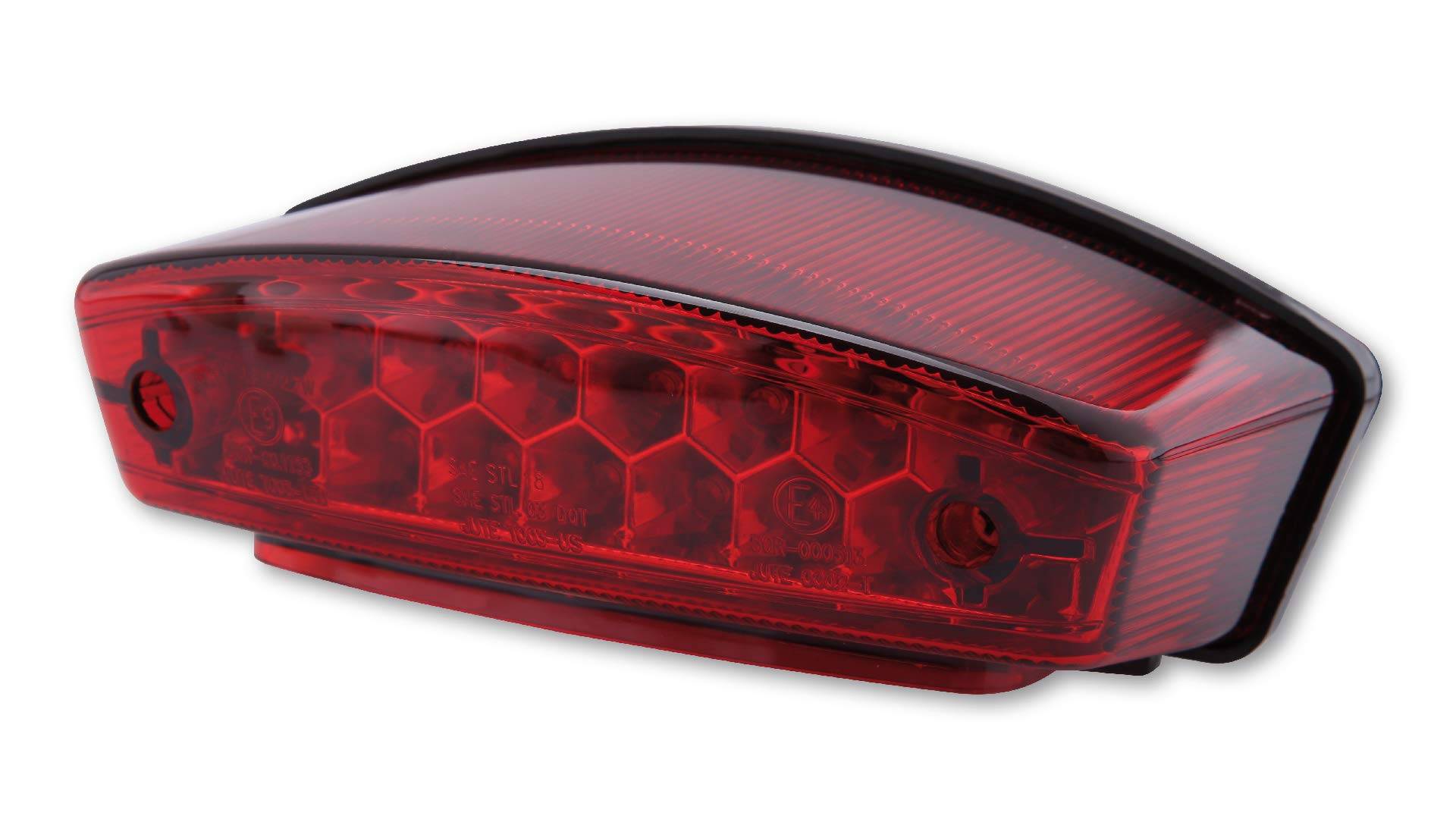 SHIN YO LED-Rücklicht MONSTER, rotes Glas, E-gepr. (Black) von SHIN YO