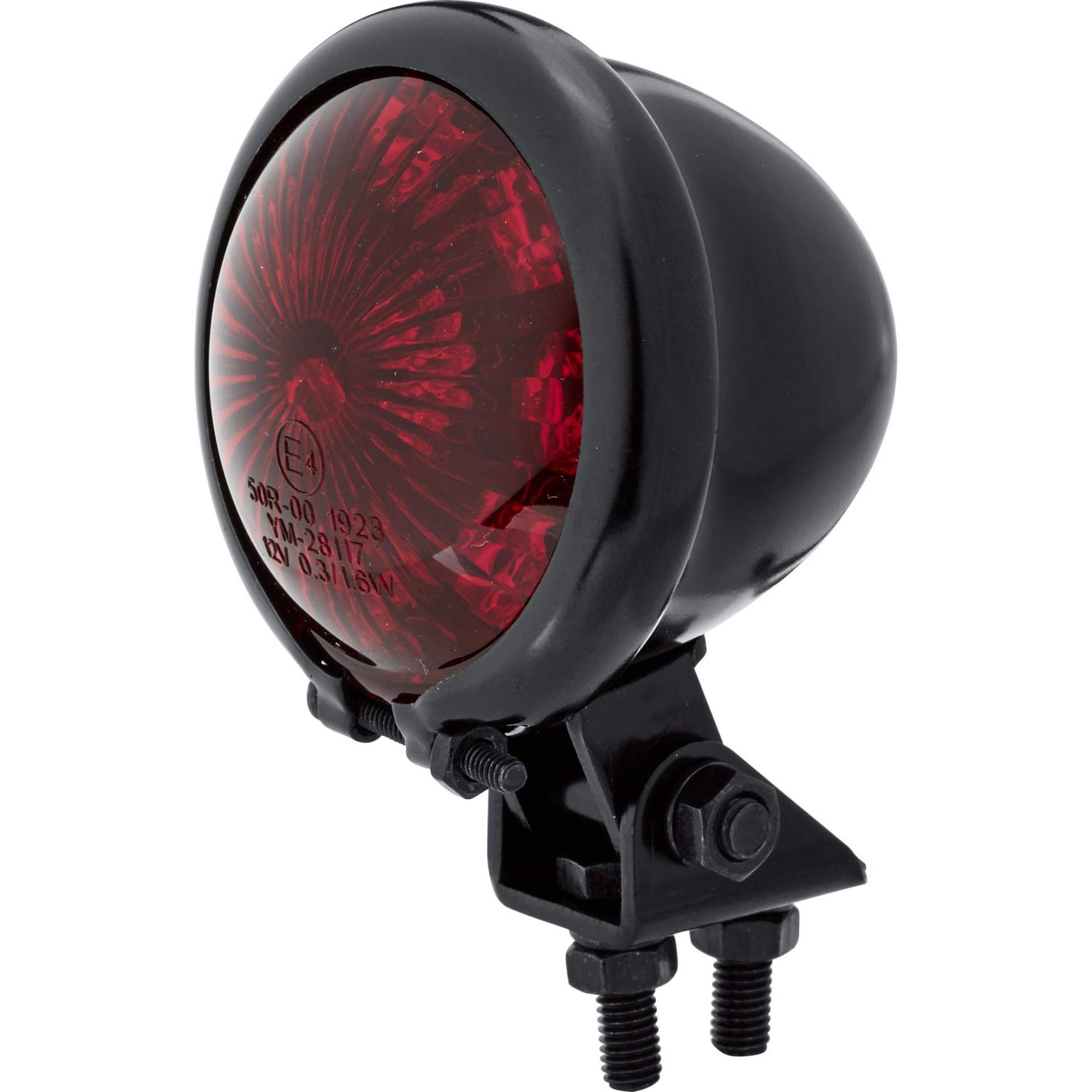 ShinYo LED Rücklicht BATES STYLE Ø57mm schwenkbar schwarz rot von SHIN YO