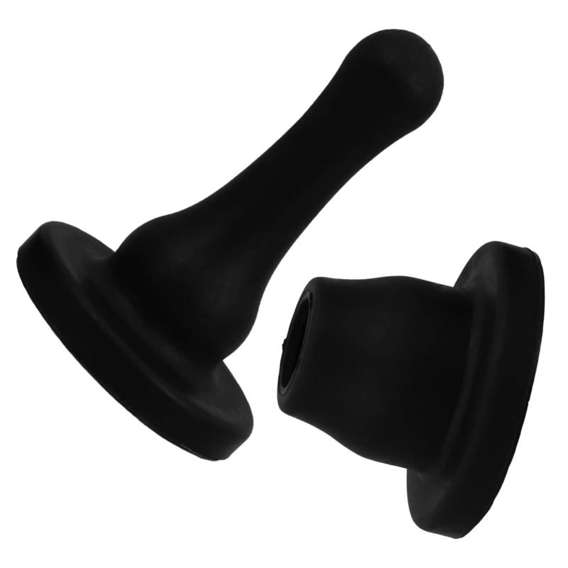 SHINEOFI Türstopper aus Silikon Türstoppergriff Türknaufstopper Türlichtblocker Boden Türstopper Türblocker Türspaltblocker Wandtürstopper Windblocker für die Tür Türhalter Kieselgel Black von SHINEOFI