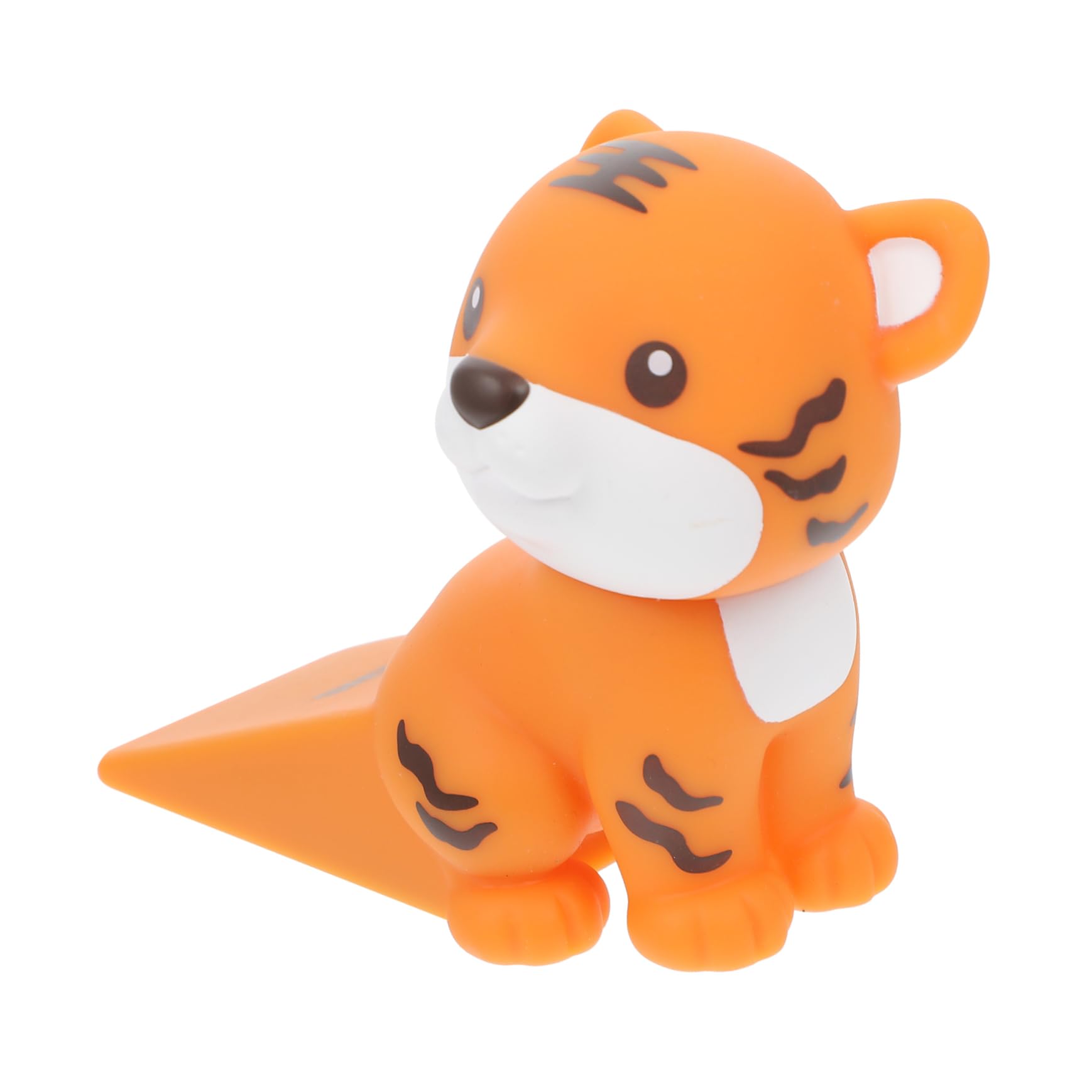 SHINEOFI Türstopper door stops door wedge handhaben Tiere einstellbar fangen stoppt Schläfer Garage Beschützer drinnen Schlösser Stütze Flexibler Türhalter Cartoon-Türkeil PVC Orange von SHINEOFI