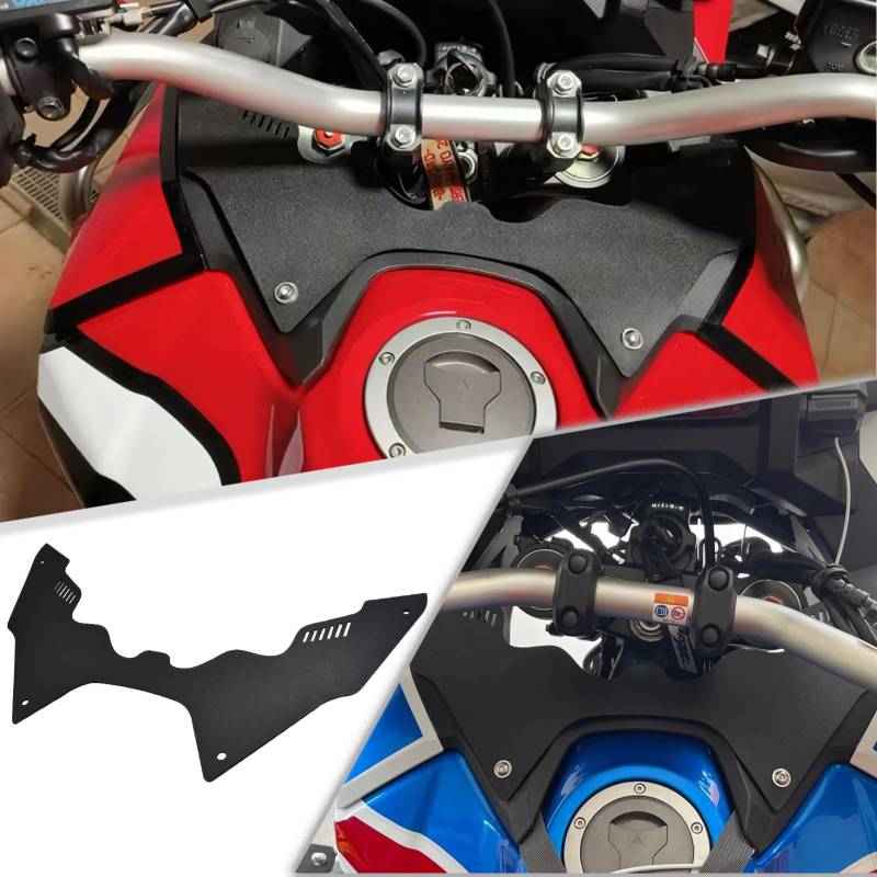 SHINKXMT Motorrad-Gabelschild-Aufwindabweiser, Forkshield-Aufwindabweiser für stoßfeste Cockpitverkleidung Compatible with Africa Twin CRF1100L 2020–2023 Motorrad-Windabweiser – reduziert Vibrationen von SHINKXMT