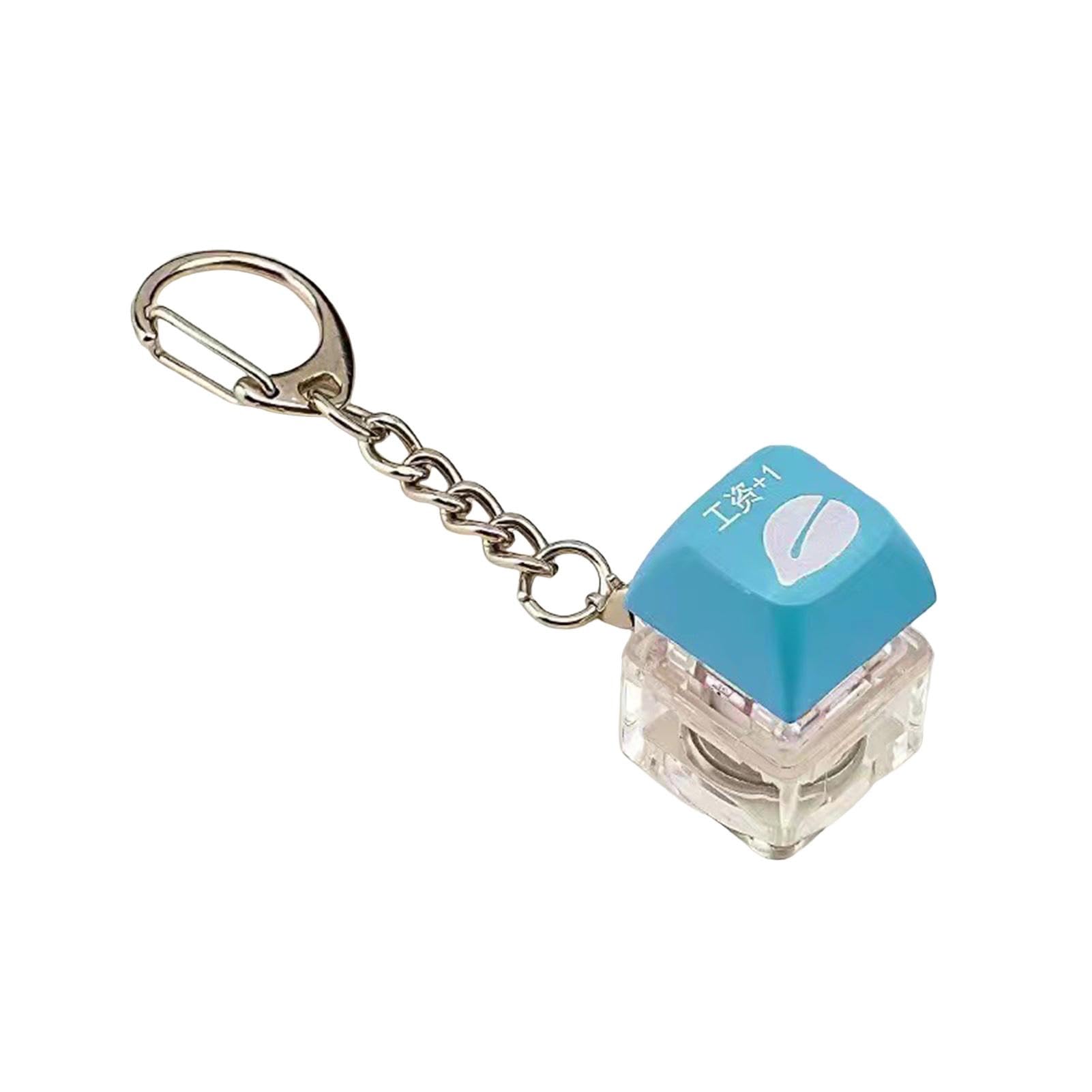 SHINROAD Dekorative Schlüsselbund robuste Tastatur Keychain Mechanische Tastatur Keychain Langlebige Stressreliefspielzeug für Erwachsene Kinder Blau von SHINROAD