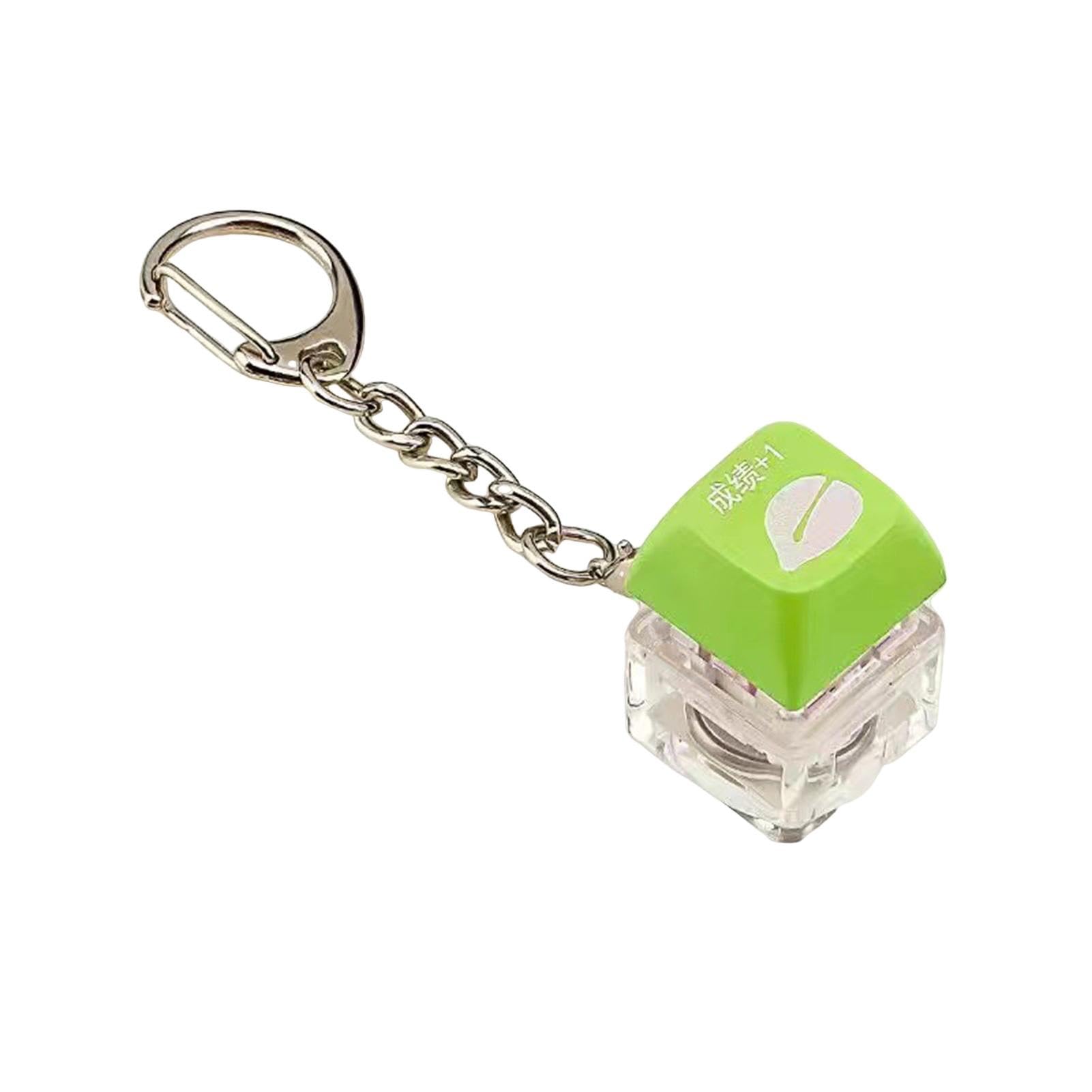 SHINROAD Dekorative Schlüsselbund robuste Tastatur Keychain Mechanische Tastatur Keychain Langlebige Stressreliefspielzeug für Erwachsene Kinder Grün von SHINROAD