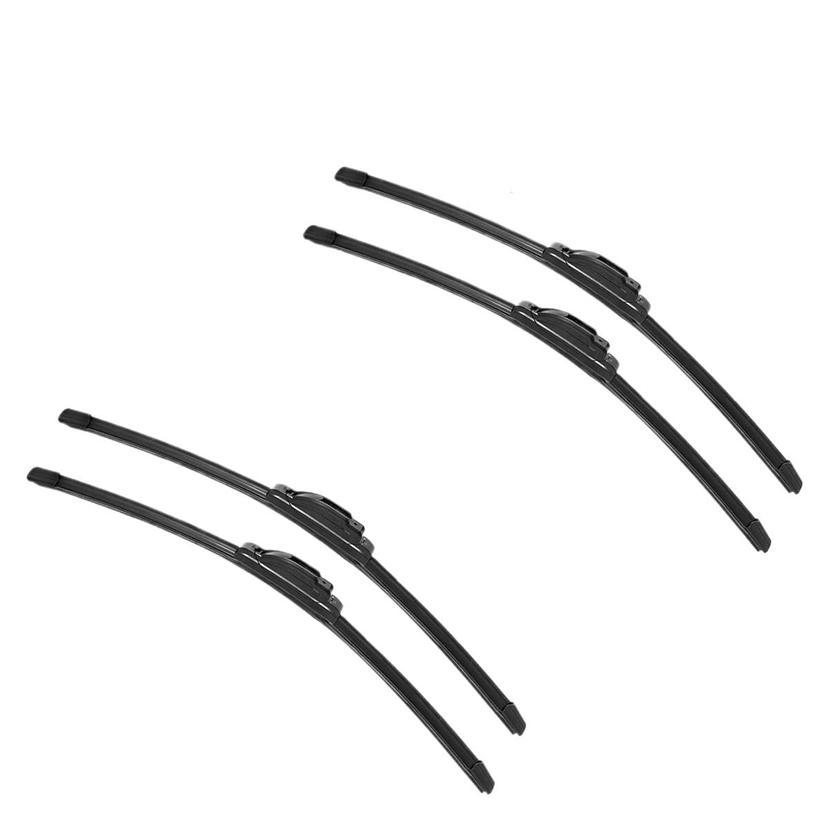 2/4 stücke Auto Scheibenwischerblätter Fit for Qashqai J11 Wischerblätter Weiche Gummi Auto Front(4 PCS) von SHIOFRCN