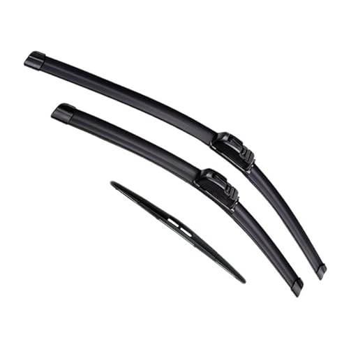 3 Stück 24"+14"+14" Scheibenwischer vorne und hinten for Mazda 2 DE 2007-2014 Windschutzscheibe (Size : Left-Hand Drive) von SHIOFRCN