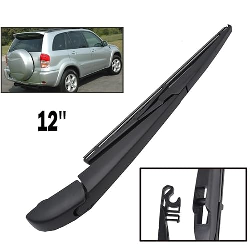 Erick's Wiper 12" Heckwischerblatt-Arm-Set-Kit for RAV4 XA20 2000–2005 Windschutzscheibe, Windschutzscheibe, Heckklappe, Fensterbürste von SHIOFRCN