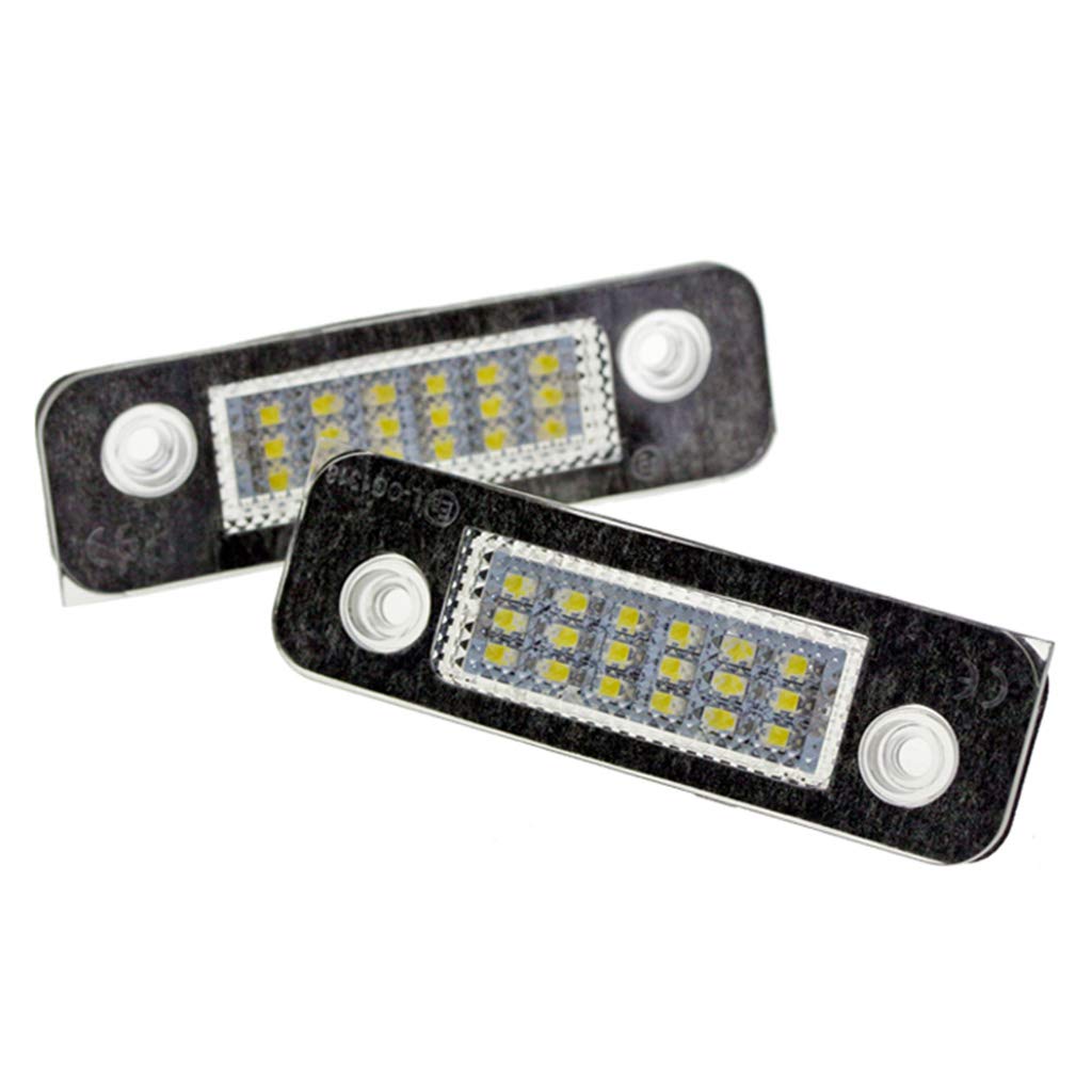 SHITINGRM 2 x LED Kennzeichenbeleuchtung 18 LED 6500K für MK2 Fiesta von SHITINGRM