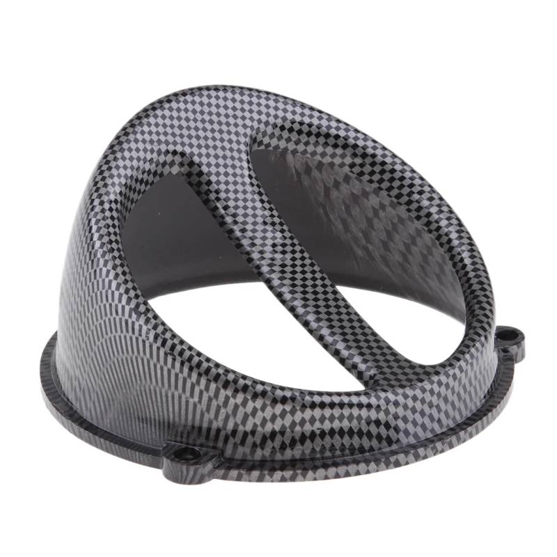 SHIYUNTI Motorkühllüfterabdeckung, Motorradlüfterabdeckung Lufthutze Kappe Ersatzteile for Jog50 90 Dio ZX Gy6 Motorradroller Lufthutze(CarbonFiber dia120mm) von SHIYUNTI