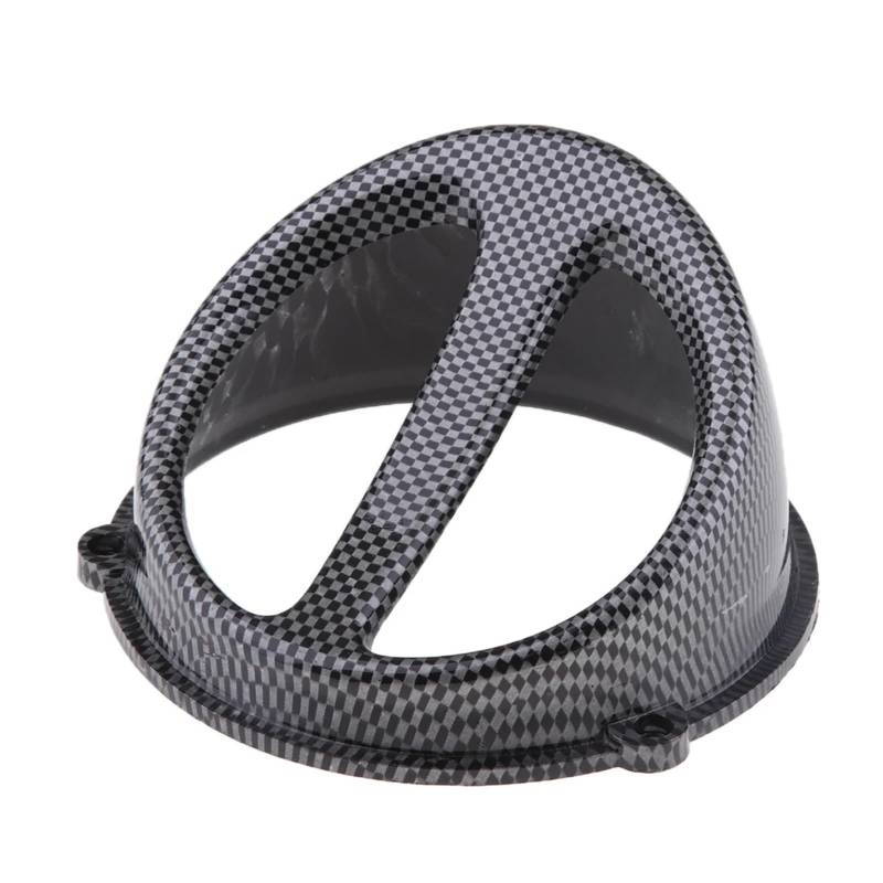 SHIYUNTI Motorkühllüfterabdeckung, Motorradlüfterabdeckung Lufthutze Kappe Ersatzteile for Jog50 90 Dio ZX Gy6 Motorradroller Lufthutze(CarbonFiber dia128mm) von SHIYUNTI