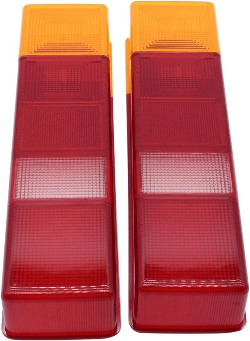 SHLPDFM 1 Paar Lichtscheibe Rückleuchten Heckleuchte Links + Rechts Glas Rückleuchtenglas Rücklicht Lampenträger für Ford Transit MK5 MK6 1985-2006 4830664 von SHLPDFM