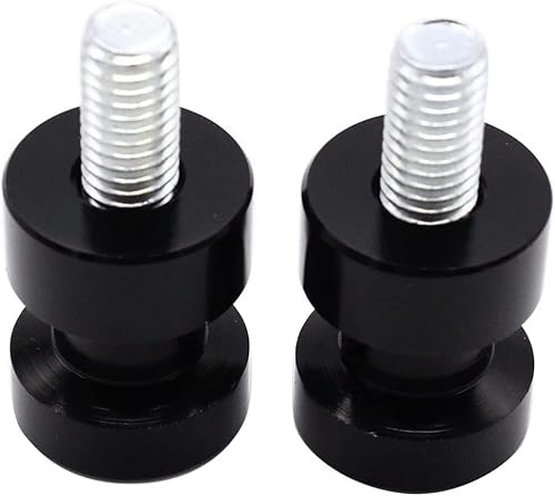 SHLPDFM 2 Stück 8mm M8 CNC Aluminium Schwingenadapter Ständer Bobbins Spool Racingadapter Adapter Ständeraufnahme Schieberegler （Schwarz） von SHLPDFM