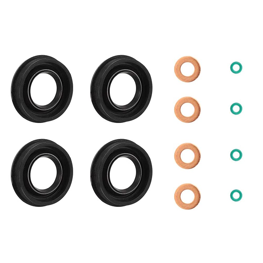 Einspritz Dichtungssatz,6C1Q-6K780-AB Kraftstoffeinspritz Dichter,Unterlegscheibe,O-Ring,Kraftstoffeinspritz Dichtungssatz für Transit MK7 2.2 2.4 3.2 TDCi von SHONCO