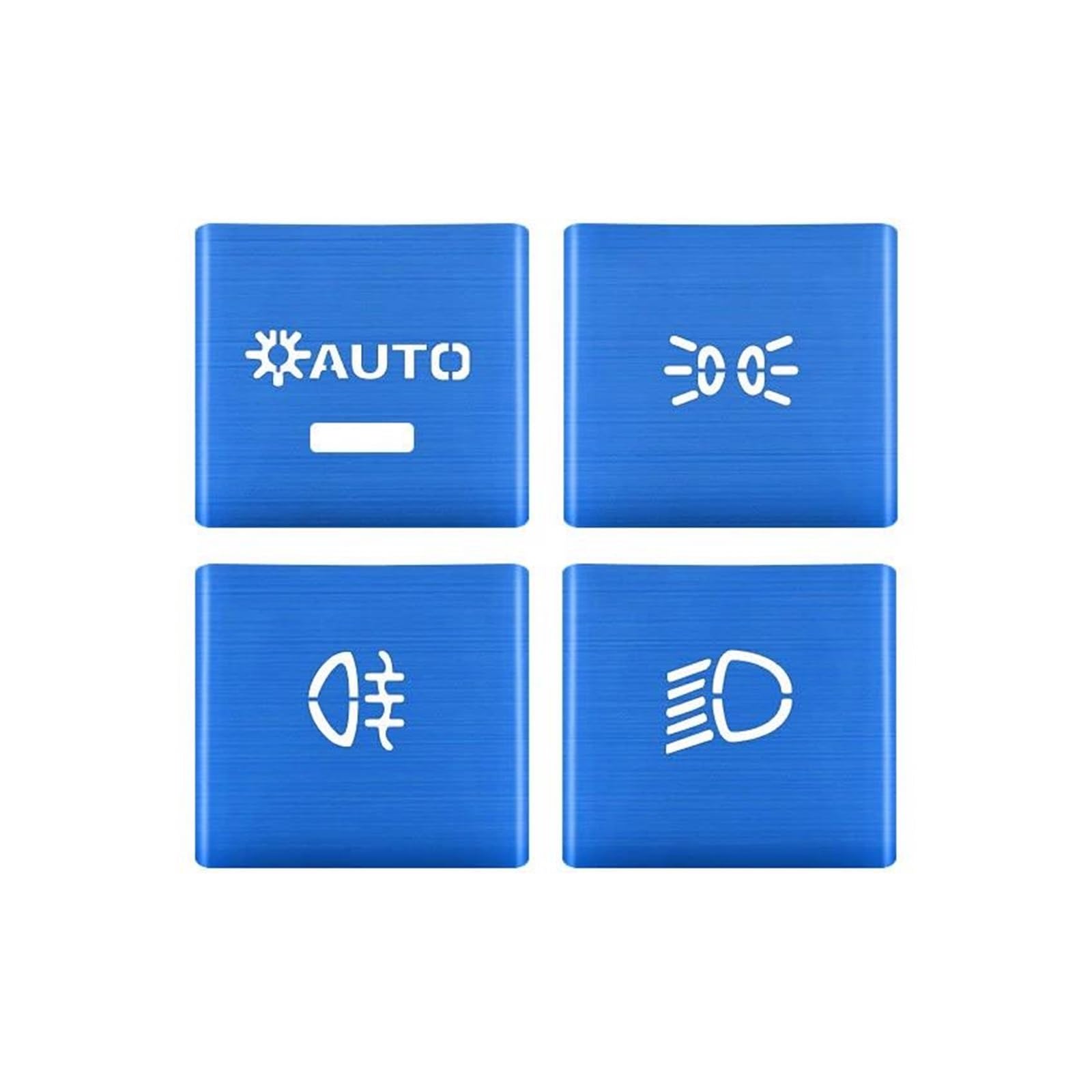 Auto Innenstyling Scheinwerfer Schalter Control Tasten Pailletten Dekoration Abdeckung Trim Für - 2018-2021 Auto Innen Zubehör(Blau) von SHOUXI