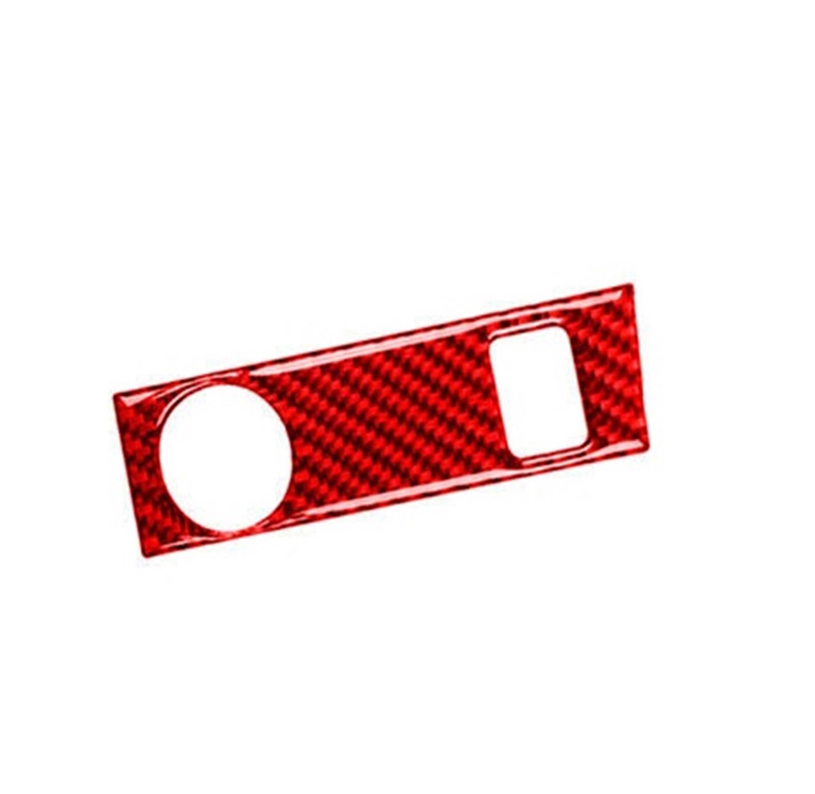 Auto Innenstyling Zigarettenanzünder-Panel-Abdeckung, Kohlefaser, Rot, Für Je&tta 2011–2014 von SHOUXI