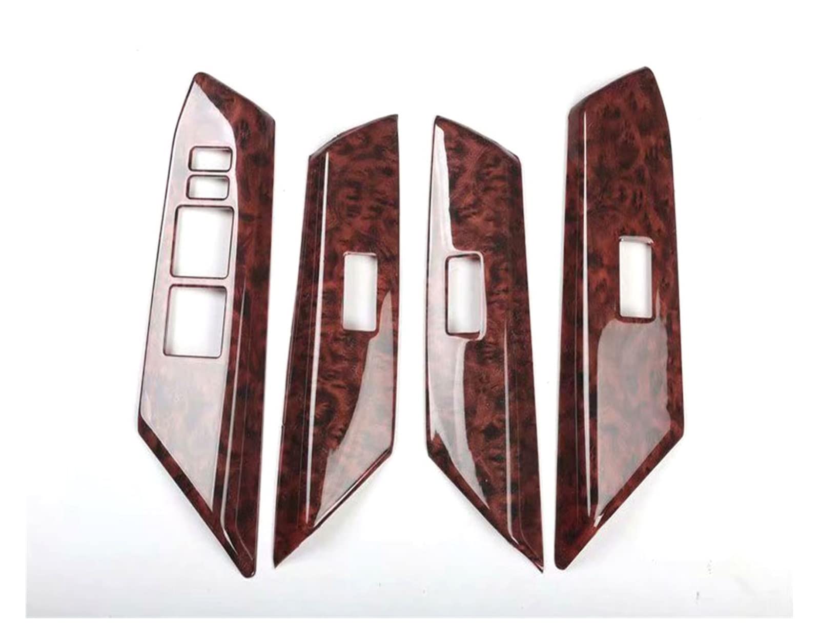 Kippschalter 4 Stücke Auto Fensterheber Schalter Panel Abdeckung Styling Für R&A&V4 2013-2019 Linkslenker Innen Auto Leisten Aufkleber(Agate) von SHOUXI