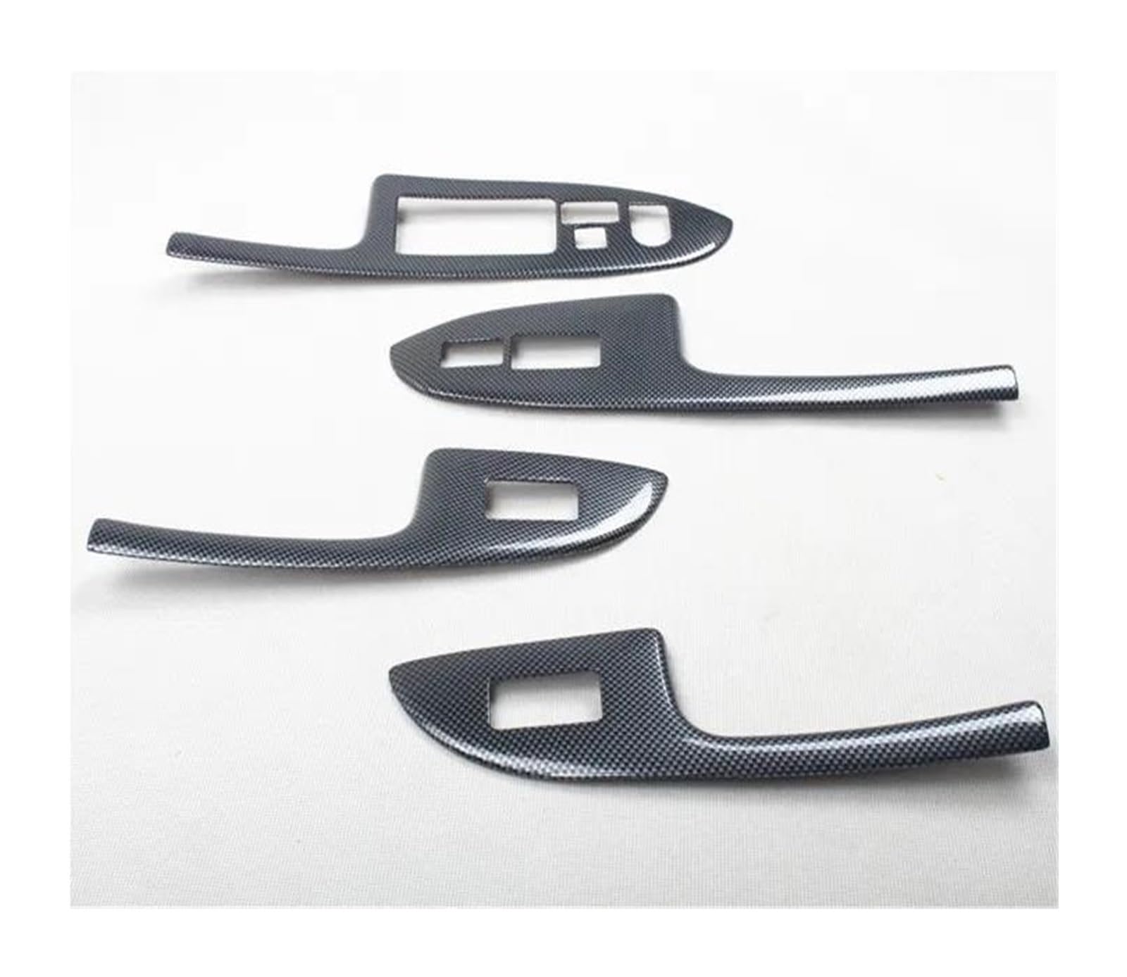 Kippschalter Auto Fensterheber Schalter Panel Trim ABS Zubehör Für Accord 2004-2007(Carbon Black) von SHOUXI