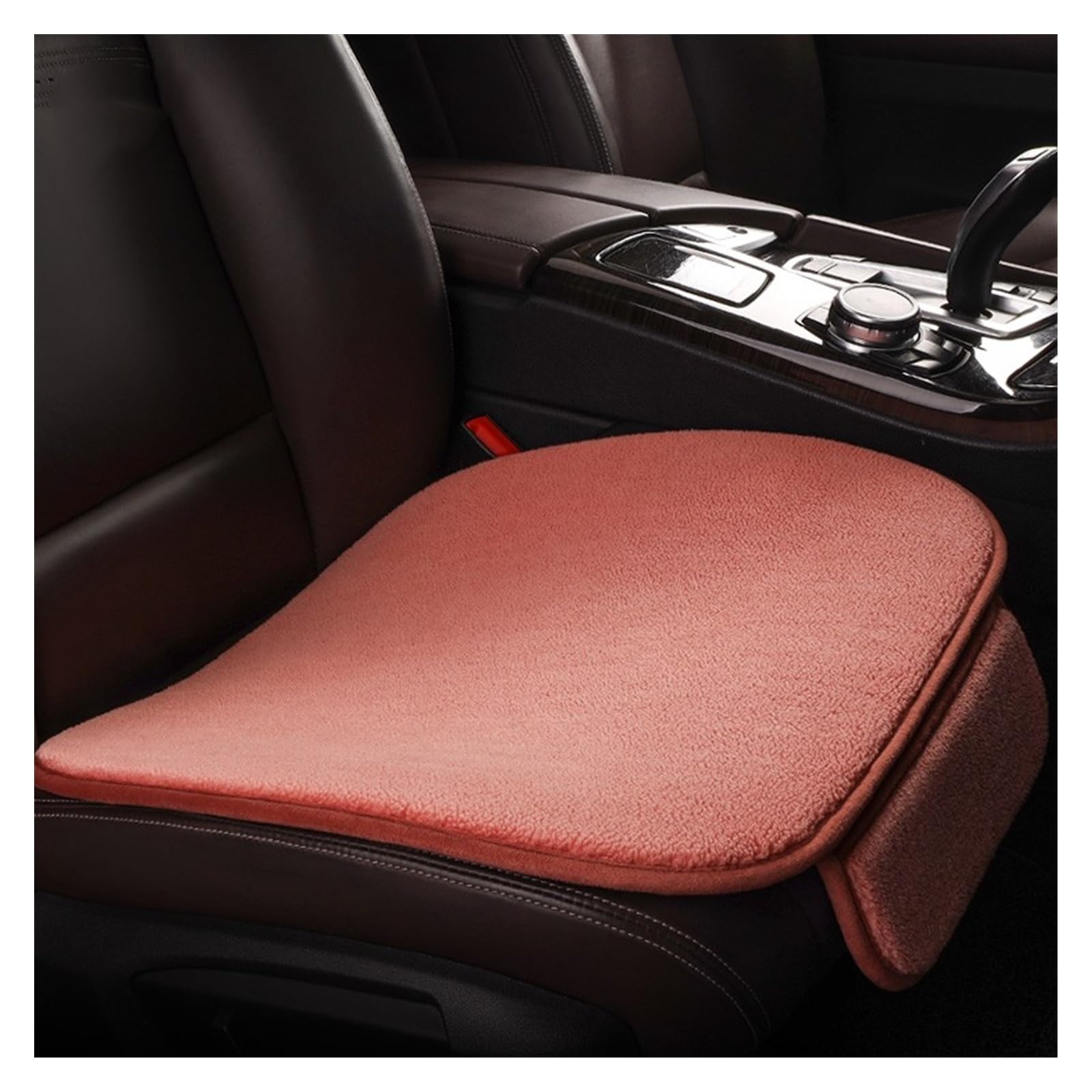 SHOUXI Vordersitzbezüge 1pc Auto Sitz Abdeckung Vorne Auto Anti-Slip Sitz Universal Seat Protector Mat Pad Innen Dekor(Rot) von SHOUXI