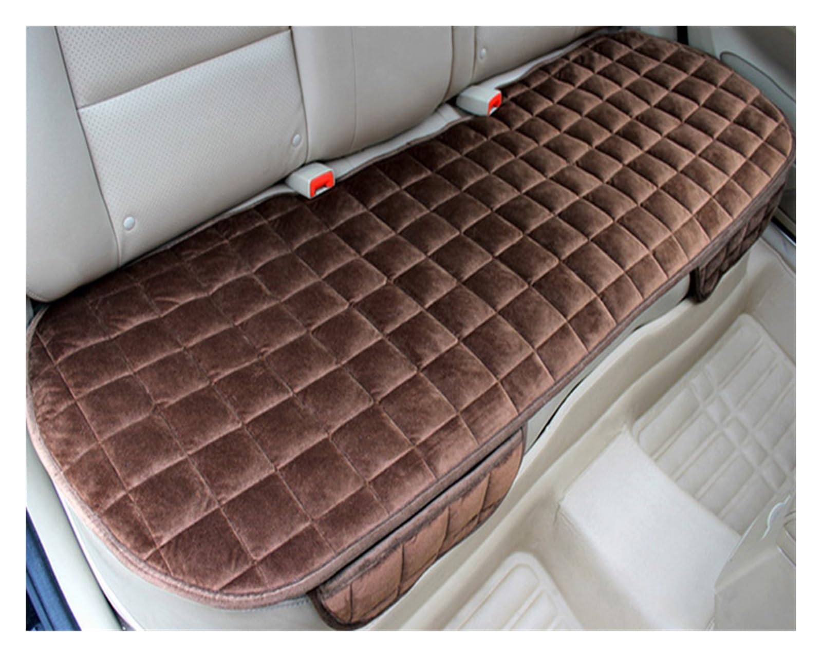 SHOUXI Vordersitzbezüge Auto Sitzkissen Hinten Nicht Rutsche Winter Auto Protector Pad Warm Halten Auto Auto Zubehör(Coffee) von SHOUXI