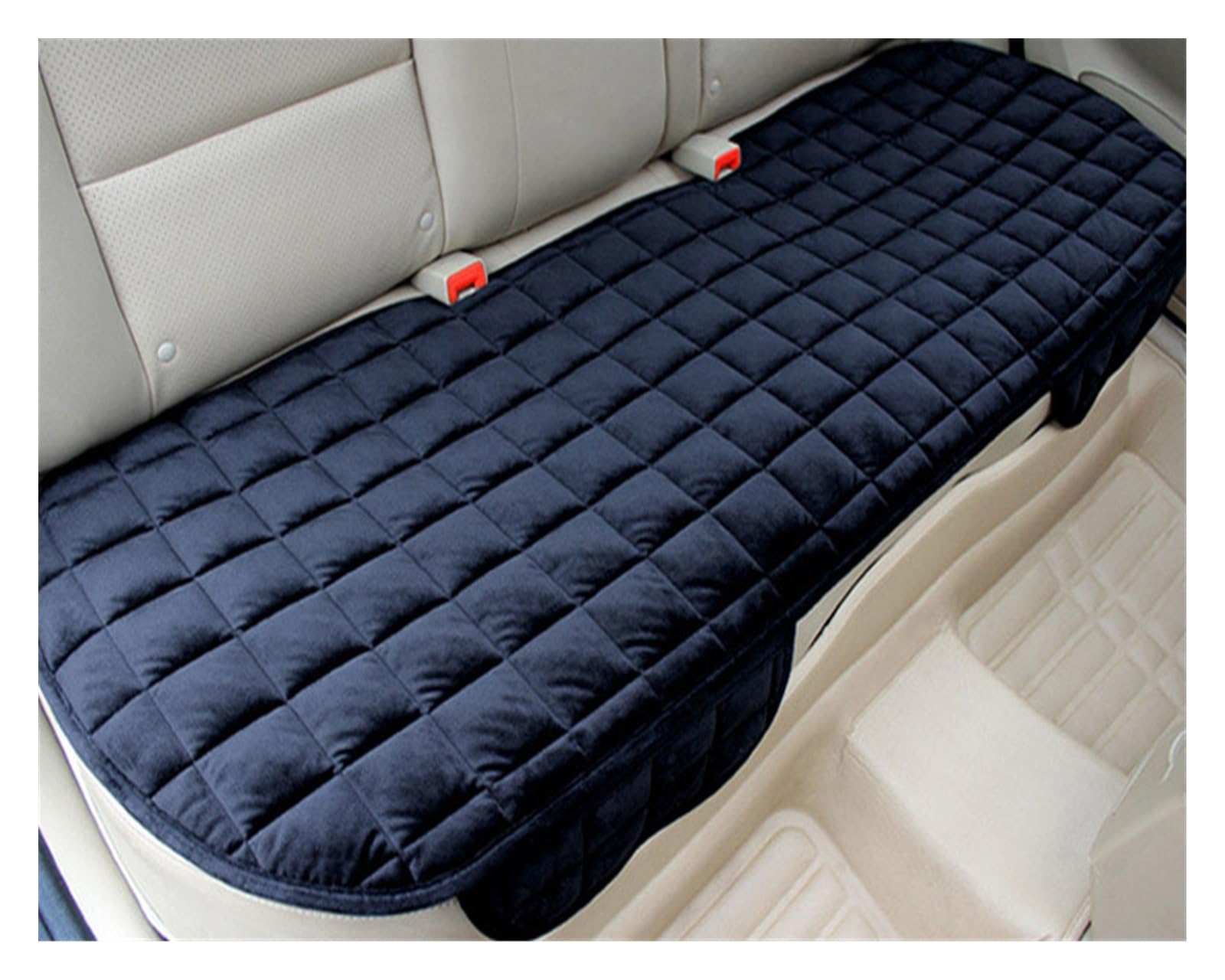 SHOUXI Vordersitzbezüge Auto Sitzkissen Hinten Nicht Rutsche Winter Auto Protector Pad Warm Halten Auto Auto Zubehör(Schwarz) von SHOUXI