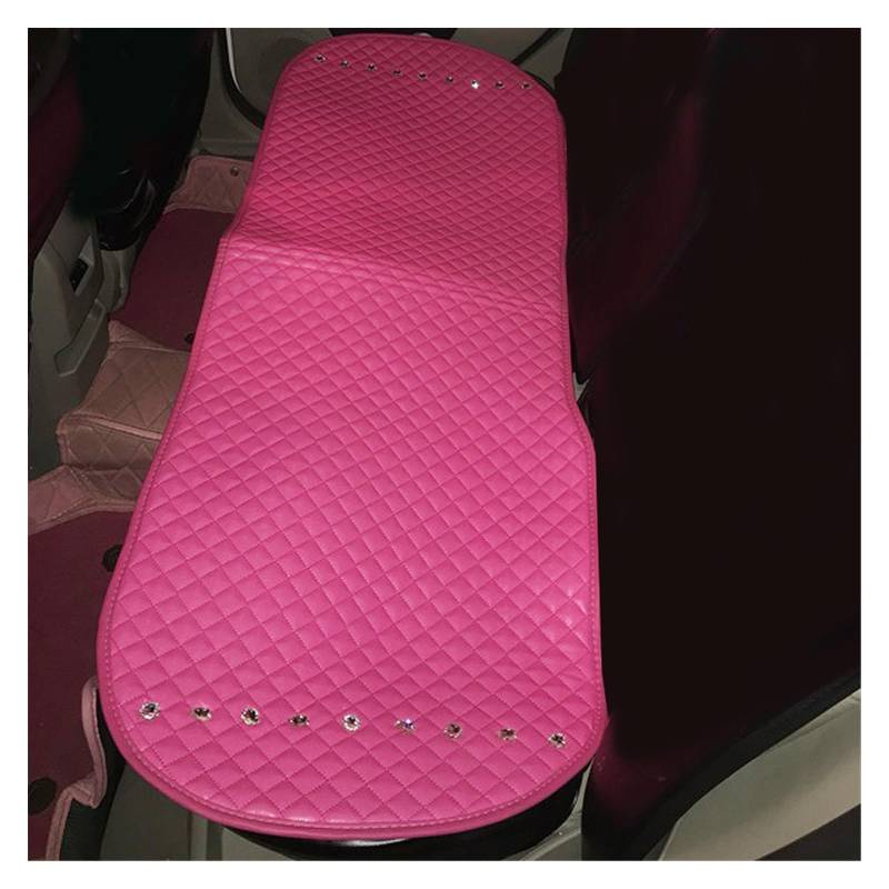 SHOUXI Vordersitzbezüge Diamond Crystal Autositzkissen Universal Four Seasons Sitzbezüge Vorne Hinten Hinten Innenzubehör(Rose,Rear pad) von SHOUXI