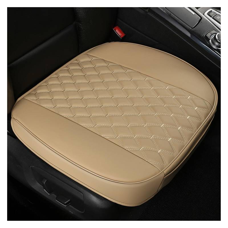 SHOUXI Vordersitzbezüge Fahrersitzschutz Anti-Rutsch-Pad Stilvolles Atmungsaktives Universal-Sitz-Styling-Kissen Autozubehör(Beige) von SHOUXI