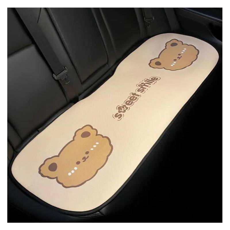 SHOUXI Vordersitzbezüge Mode Cartoon Bär EIS Seide Butt Pad Atmungsaktive Anti-Skid Auto Sitzkissen Matte Auto Liefert(Rear) von SHOUXI