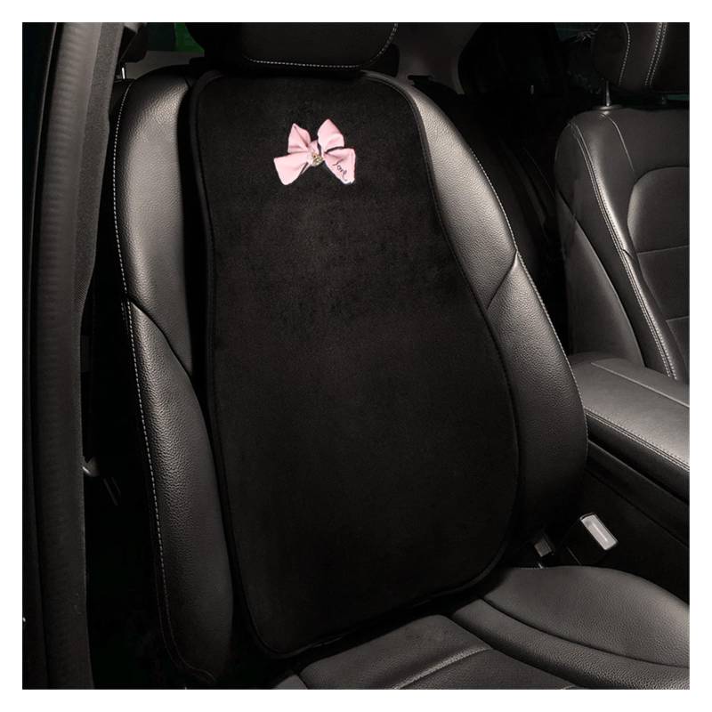 SHOUXI Vordersitzbezüge Niedliche Schleife Winter Auto Innenzubehör Universal Sitzbezüge Kurze Plüsch Auto Sitzkissen Pad Vier Jahreszeiten Sitzmatten(Back seat) von SHOUXI