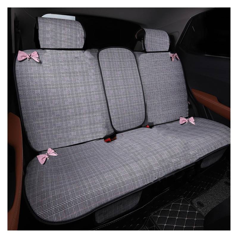 SHOUXI Vordersitzbezüge Universal Auto Matten Abdeckungen Innen Zubehör Klassische Plaid Stoff Auto Sitzkissen Pad Vier Jahreszeiten(3pcs Set) von SHOUXI