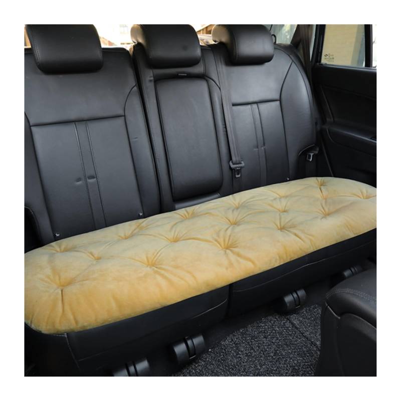 SHOUXI Vordersitzbezüge Warme Sitzbezug Seat Protector Pad Universal Für Winter Herbst Plüsch Autos Sitzkissen Matten(Beige,Rear) von SHOUXI