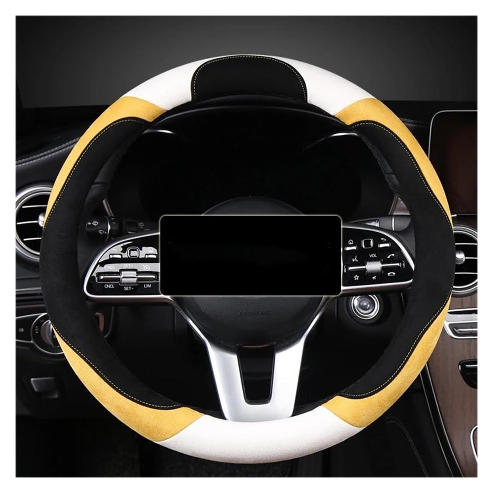 Steering Wheel Cover Auto-Lenkradabdeckung, rutschfest, Für E90 F01 F06 F10 F15 F16 F20 F21 F25 F26 F30(G,O Type) von SHOUXI