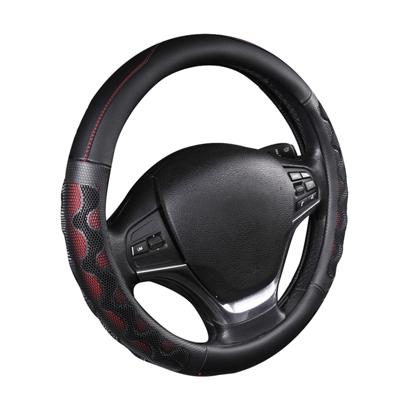 Steering Wheel Cover Auto-Lenkradbezüge, 38 cm, Universal-Lenkräder, Bequemer Griff, Autozubehör von SHOUXI