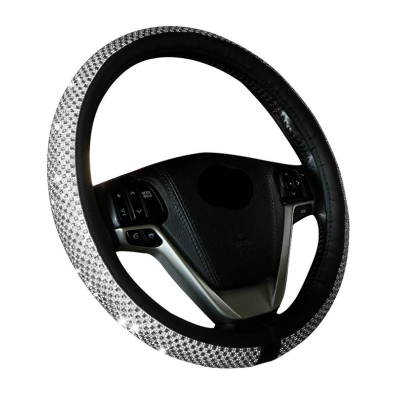 Steering Wheel Cover Universelle Auto-Lenkradabdeckungen, Strass-PU, Modisches Design, Automobil-Lenkradschutz(F) von SHOUXI