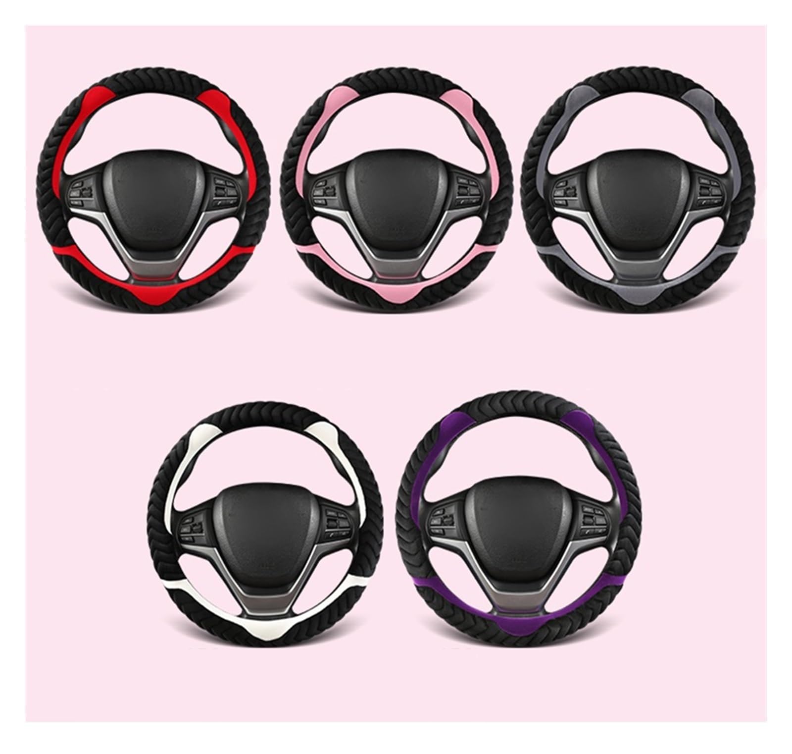 Steering Wheel Cover Winter Plüsch Auto Lenkrad Abdeckung Für 3 Axela 2019 2020 2021 CX-30 2020 2021MX-30 CX-5 CX-50 2021 Auto Zubehör(Violett) von SHOUXI