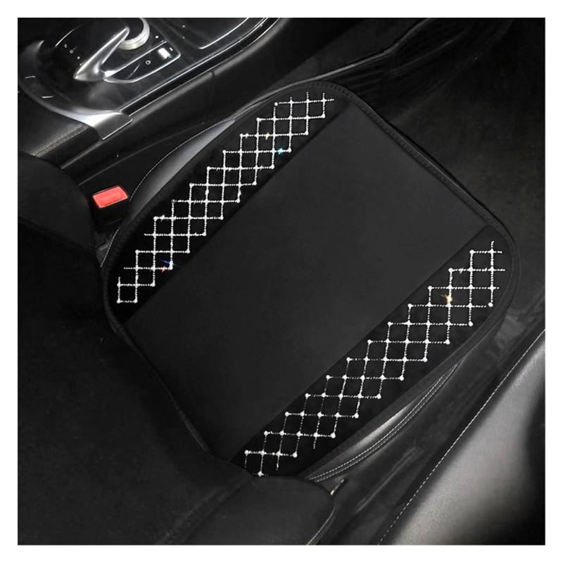 Vordersitzbezüge 1PC Mode Perle Bling Strass Raute Auto Sitzbezug Universal EIS Seide Pad Innen Zubehör(Seat pad) von SHOUXI