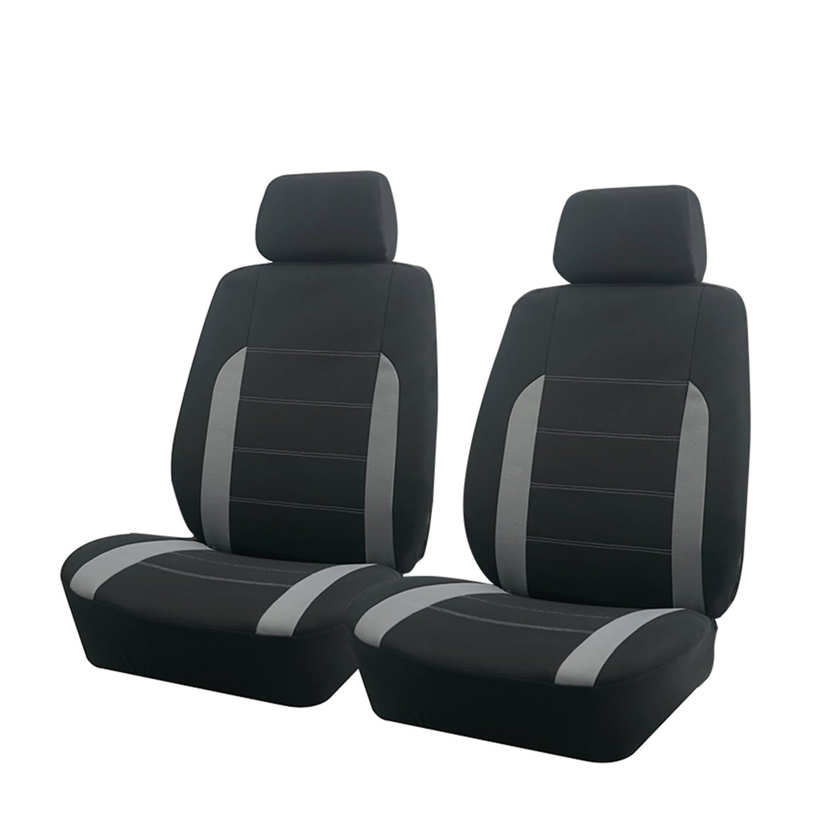 Vordersitzbezüge 4 Stück/9 Stück Rot/Grau/Blau Universal-Autositzbezüge Aus Polyester, Passend Für Die Meisten Autos, SUV, LKW, Van, Autozubehör, Innenausstattung(Grey,2 Front Seat) von SHOUXI