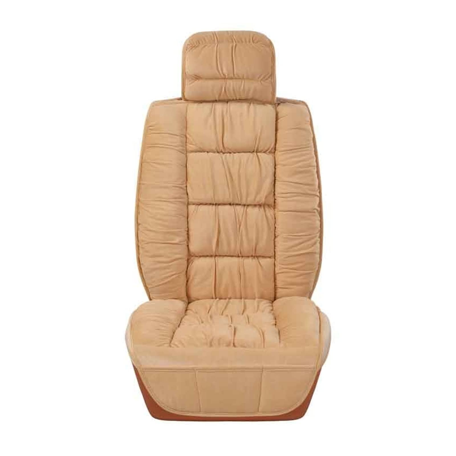 Vordersitzbezüge Plüsch Baumwolle Auto Sitzbezug Winter Umgeben Warm Für Sitz Schutz Matte Innen Zubehör(Beige,B) von SHOUXI