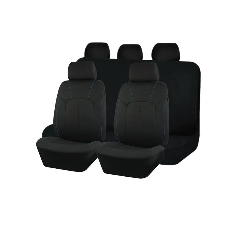 Vordersitzbezüge Universeller Autositzbezug, Komplettes Set, Unisex-Zubehör, Innenausstattung, Sitzschutz Für Auto, SUV, Van(Blau,5 Seat Set) von SHOUXI