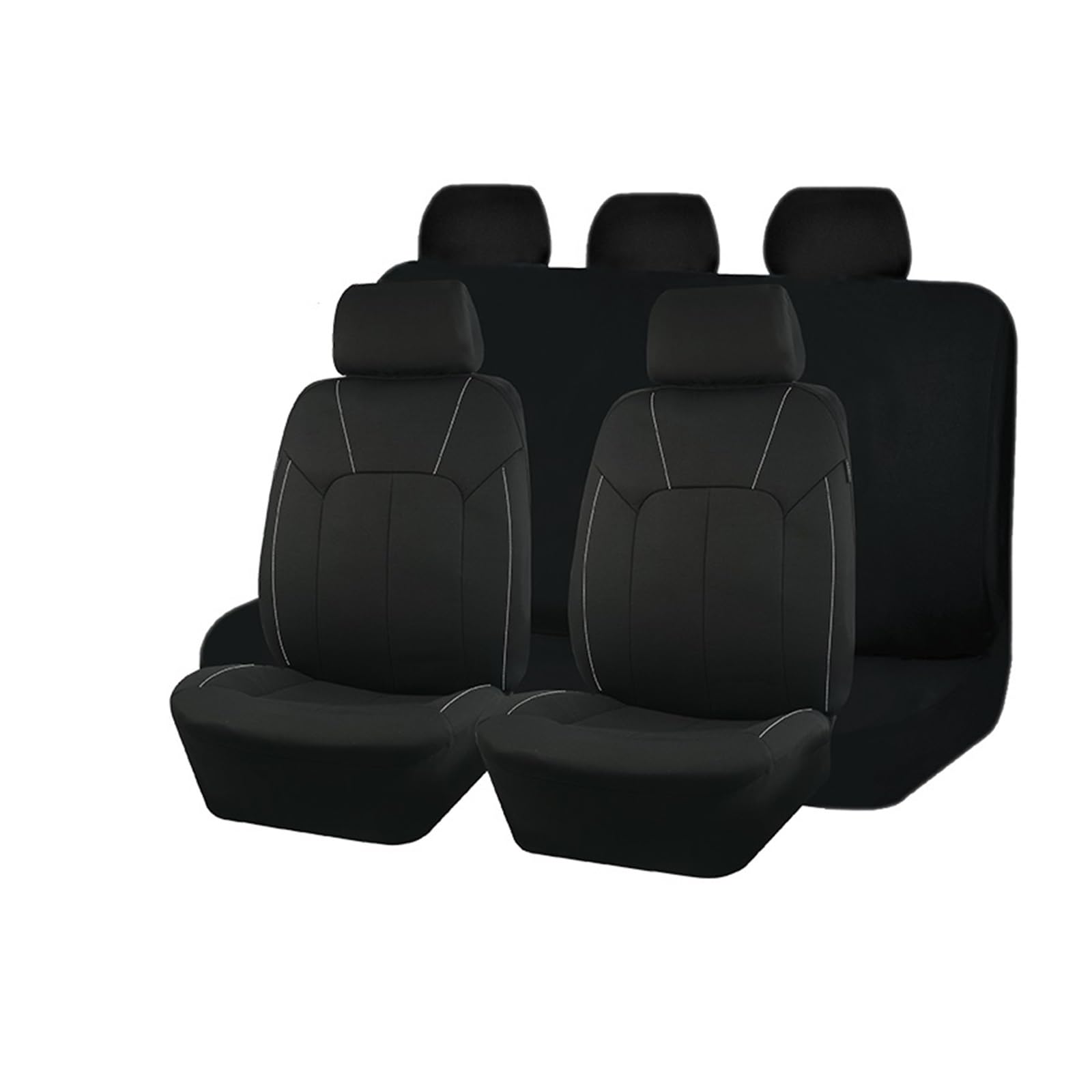 Vordersitzbezüge Universeller Autositzbezug, Komplettes Set, Unisex-Zubehör, Innenausstattung, Sitzschutz Für Auto, SUV, Van(Grey,5 Seat Set) von SHOUXI