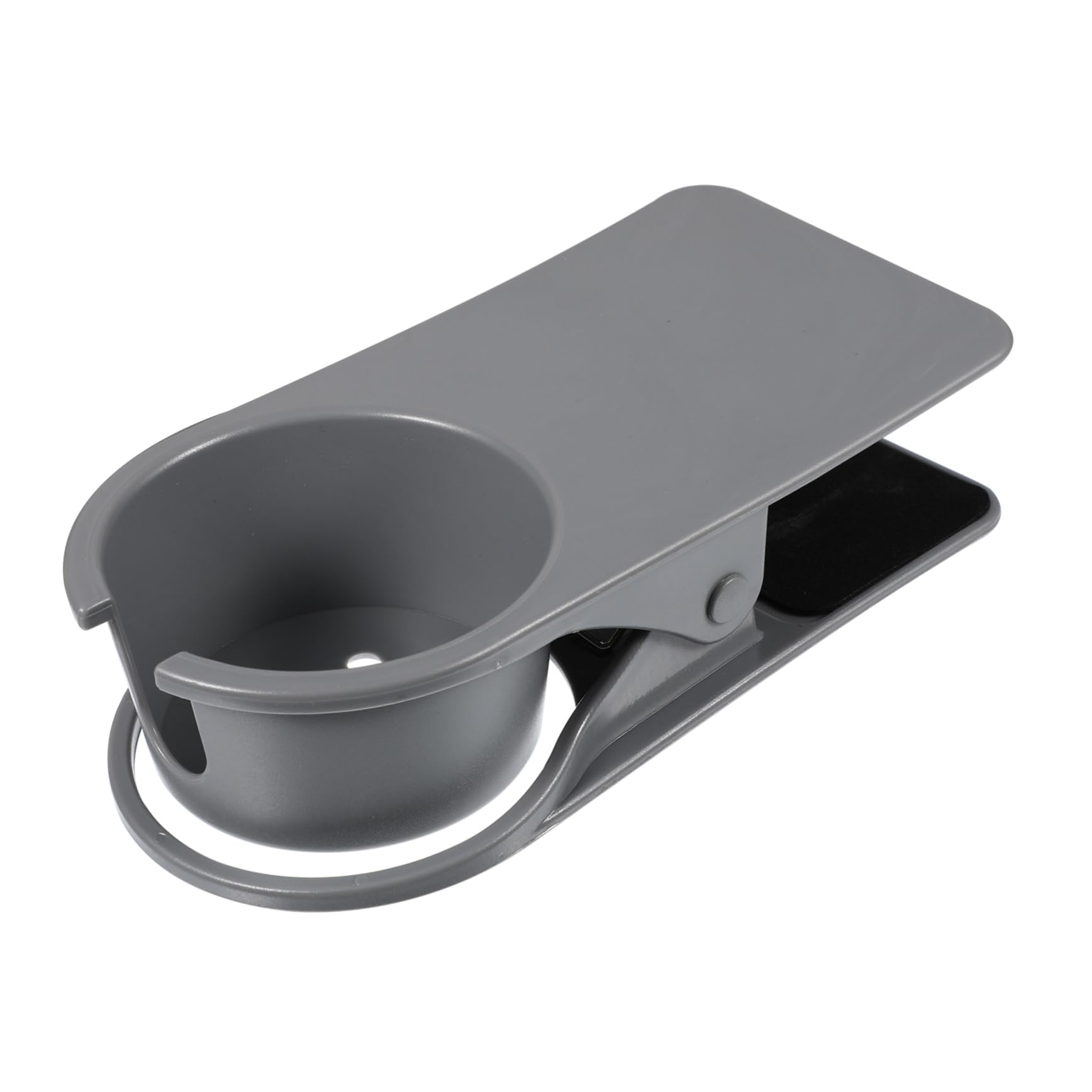 SHOWERORO 2 STK Tisch Getränkehalter Tischständer für Flaschenbecher Getränkehalter am Schreibtisch Tasse schreintischorganizer Schreibtisch Organiser Becherfixierer Rostfreier Stahl Grey von SHOWERORO