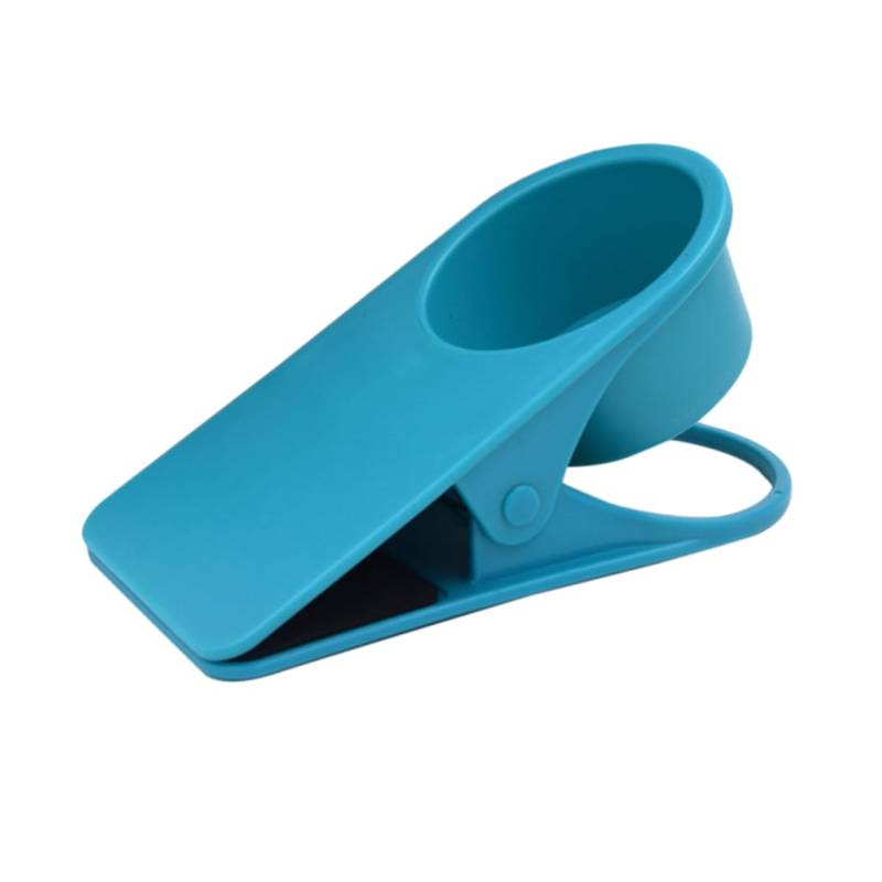 SHOWERORO Tisch Flaschenhalter schreintischorganizer büro Accessoires büro zubehör Becherständer Flaschenbürste Tischclips seitlicher Halteclip für den Schreibtisch Kaffeetassenhalter Blue von SHOWERORO