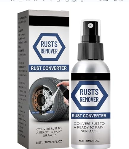 SHOWHEEL Rostentferner Sprayer, Rust Remover Spray, Mehrzweck-Entrostungsreiniger, Rost Entfernen, Autowartungsreinigung Rostlöser, Rostentferner für Metall/Türschnalle/Auto/Fahrradkette von SHOWHEEL